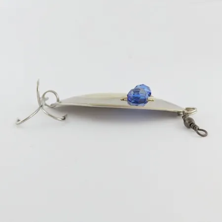 Hofschneider Red Eye Wiggler, 25g Plata/Latón/Ojos Azules, Cuchara #24287