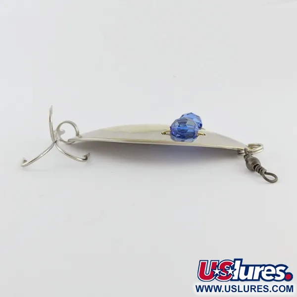 Hofschneider Red Eye Wiggler, 25g Plata/Latón/Ojos Azules, Cuchara #24287