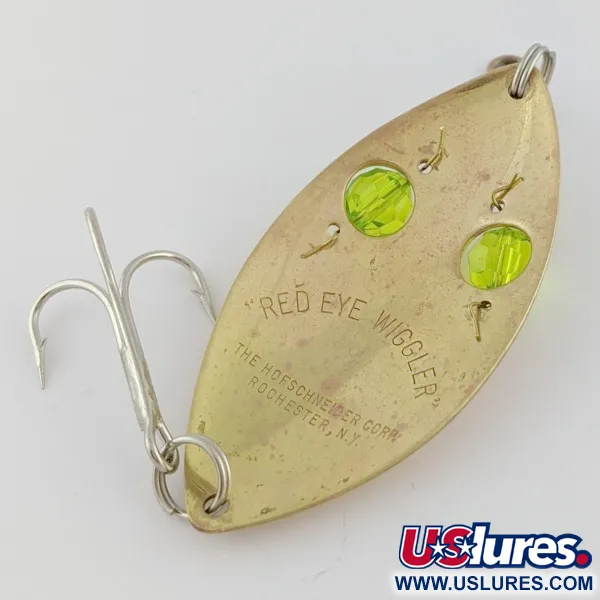 Hofschneider Red Eye Wiggler, 25g Oro/Verde, Cucharilla #24288