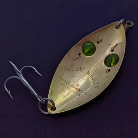 Hofschneider Red Eye Wiggler, 25g Oro/Verde, Cucharilla #24288