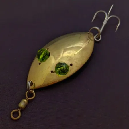 Hofschneider Red Eye Wiggler, 25g Oro/Verde, Cucharilla #24288