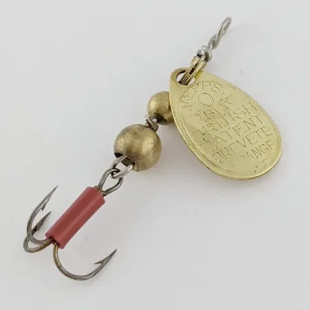 Mepps Aglia 0 (años 60), 2,5g dorado, cucharilla giratoria #24289