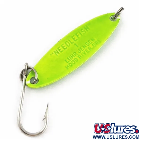 Luhr Jensen Needlefish 1, Verde, 2g, Cucharilla de Curricán #24324