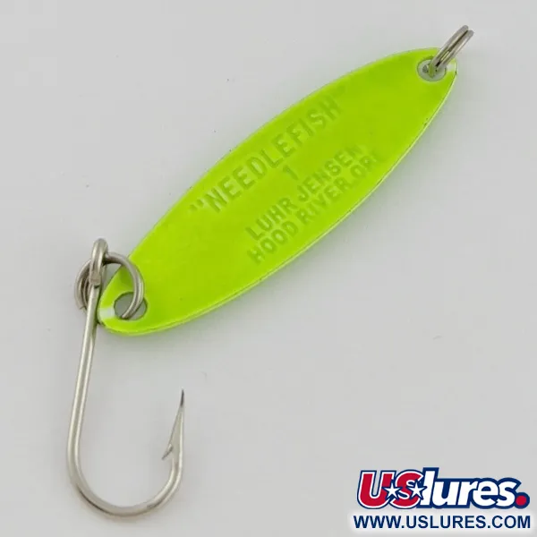 Luhr Jensen Needlefish 1, Verde, 2g, Cucharilla de Curricán #24324