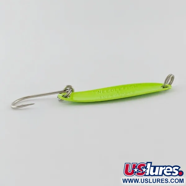 Luhr Jensen Needlefish 1, Verde, 2g, Cucharilla de Curricán #24324