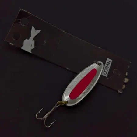 Nebco Pixee Cucharilla, Nickel Red UV, 7 g, inserto UV, #24562