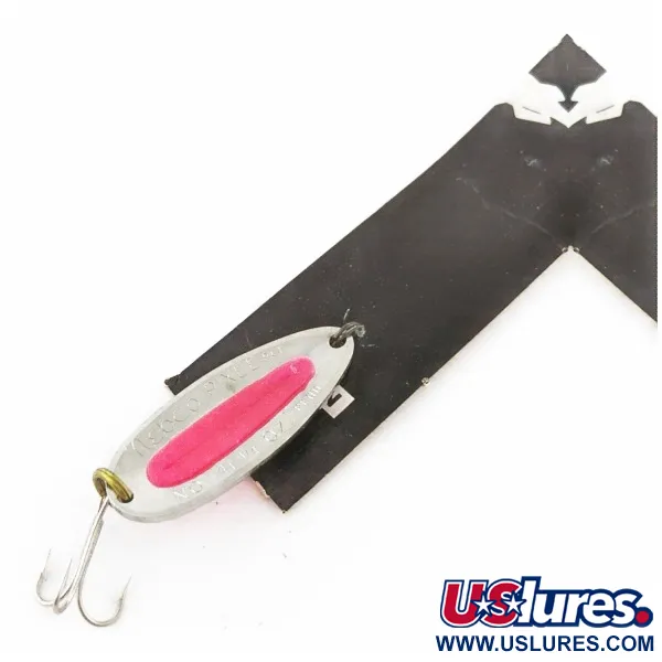 Nebco Pixee, 1/4oz Níquel / Rojo UV Glow, Cucharilla #24353