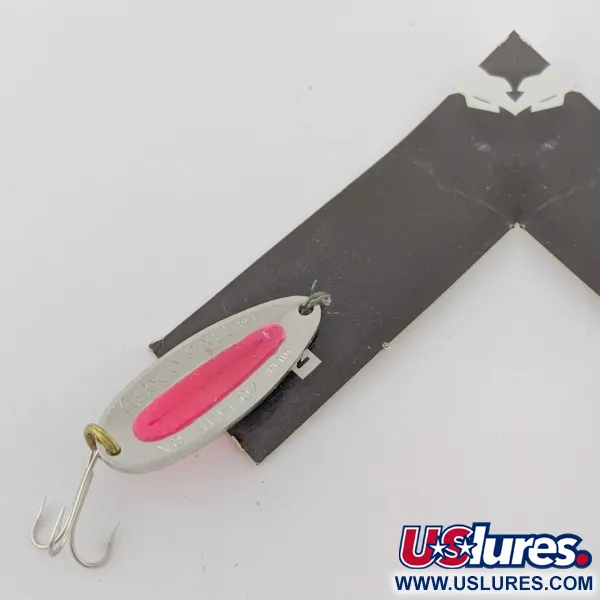 Nebco Pixee, 1/4oz Níquel / Rojo UV Glow, Cucharilla #24353