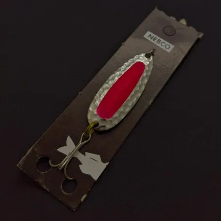 Nebco Pixee, 1/4oz Níquel / Rojo UV Glow, Cucharilla #24353