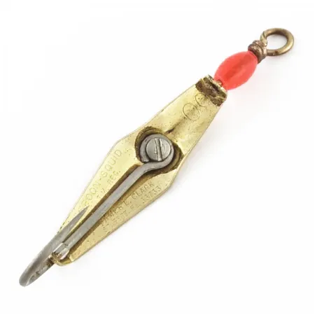 James E. Clark Clark Spoon 00, Dorado, 4g, Cucharilla de curricán #24355