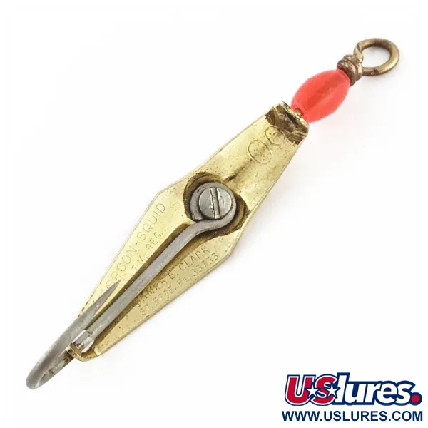 James E. Clark Clark Spoon 00, Dorado, 4g, Cucharilla de curricán #24355