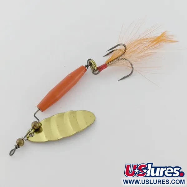 Worth #301, 9g (1/3oz), rojo/negro/oro, cucharilla giratoria #24357