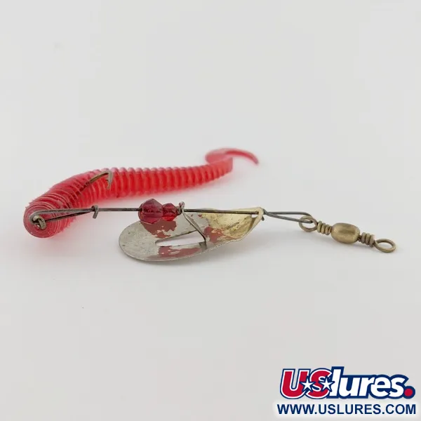Pflueger June Bug №6, 7g níquel/rojo, señuelo spinner #24396