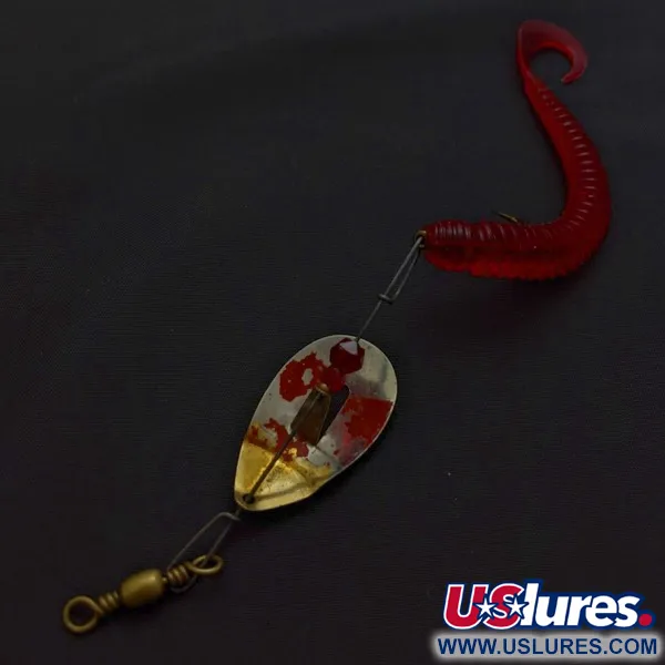 Pflueger June Bug №6, 7g níquel/rojo, señuelo spinner #24396