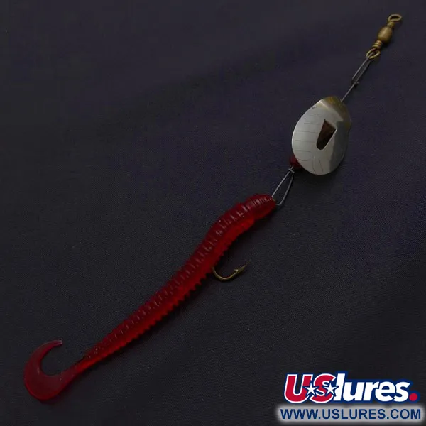 Pflueger June Bug №6, 7g níquel/rojo, señuelo spinner #24396