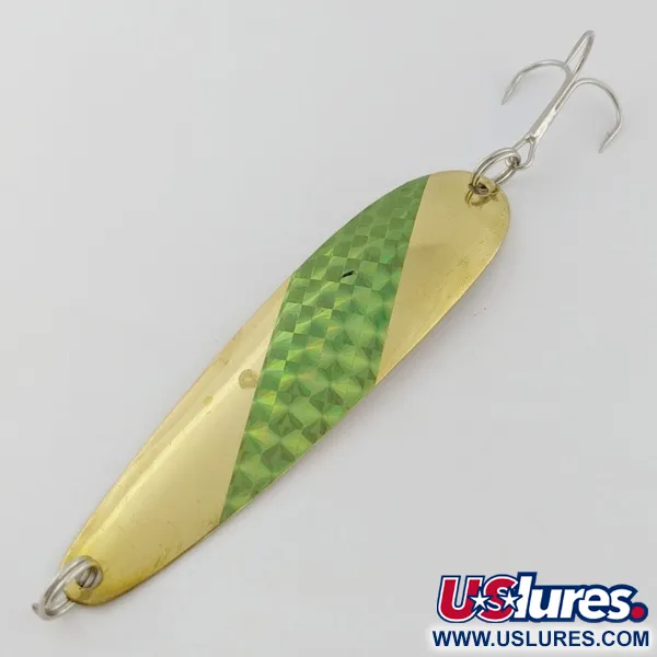 Hicks Tackle, 12g Dorado y Verde, Cucharilla de Curricán #24399
