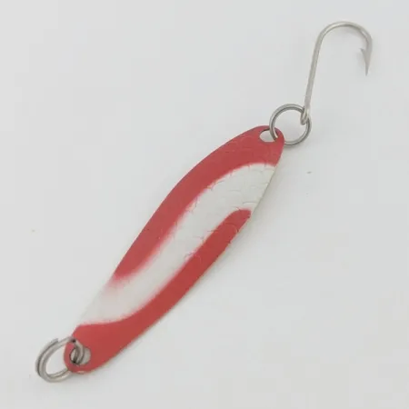 Luhr Jensen Needlefish 2, 3g blanco/rojo/latón, Cucharilla de Curricán #24417