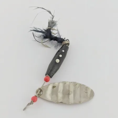 Dolphin Marble Spinner, 7g, Níquel/Negro, Cucharilla #24421