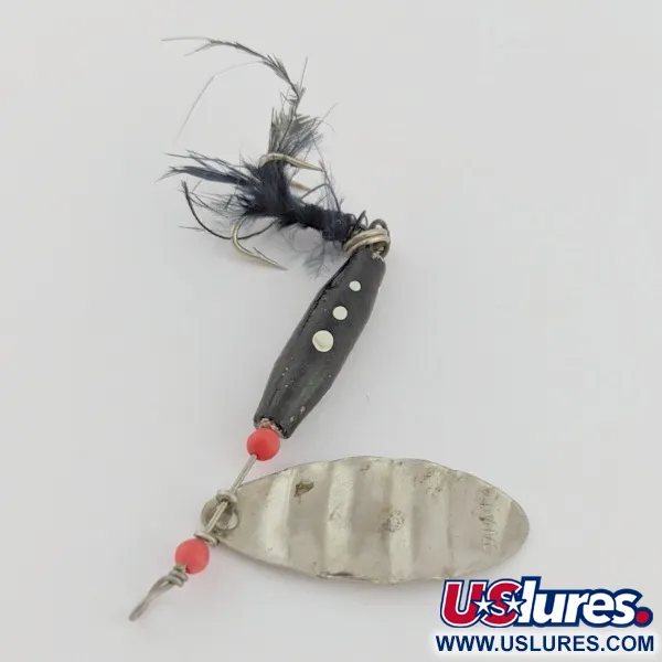 Dolphin Marble Spinner, 7g, Níquel/Negro, Cucharilla #24421