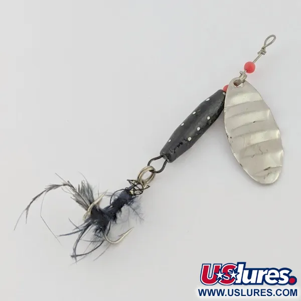 Dolphin Marble Spinner, 7g, Níquel/Negro, Cucharilla #24421