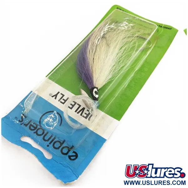 Eppinger Devle Fly Aparejo Curricán, Níquel Blanco Morado, #24438