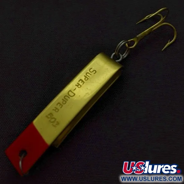 Luhr Jensen Super-Duper 503 Señuelo, Gold/Red, 4.3g, Forma-U, #24454