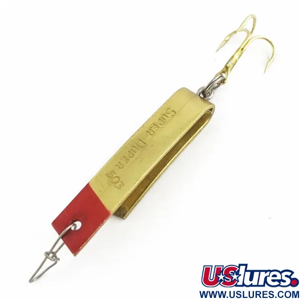Luhr Jensen Super-Duper 503 Señuelo, Gold/Red, 4.3g, Forma-U, #24454
