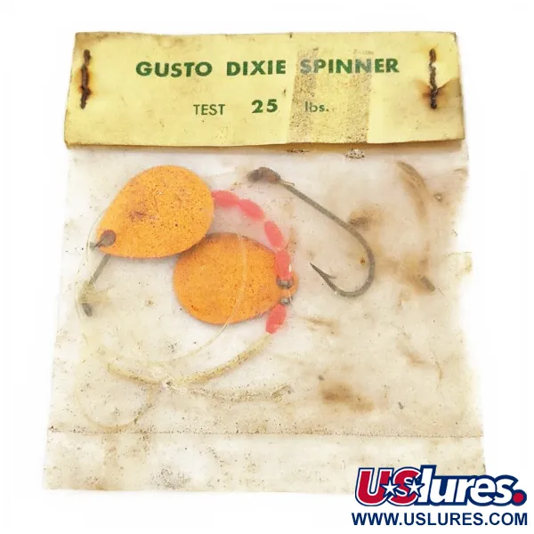 Gusto Dixie Spinner Cucharilla, Naranja, 2g, Doble pala, #24485