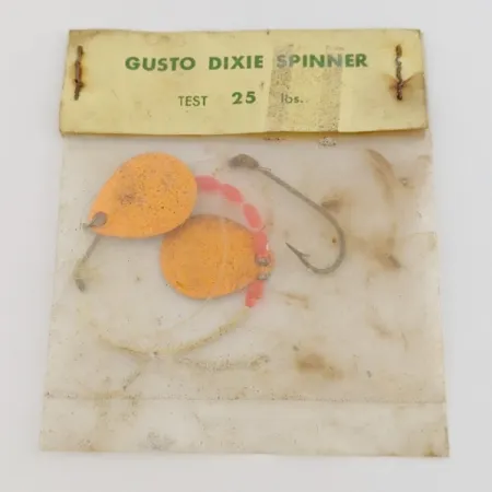 Gusto Dixie Spinner Cucharilla, Naranja, 2g, Doble pala, #24485