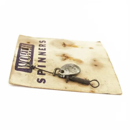 Worth Spinner #0 Cucharilla, Níquel, 0,5 g, Hoja estampada, #24488