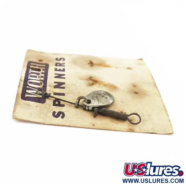 Worth Spinner #0 Cucharilla, Níquel, 0,5 g, Hoja estampada, #24488