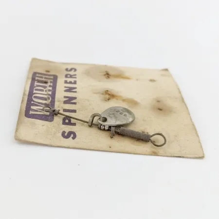 Worth Spinner #0 Cucharilla, Níquel, 0,5 g, Hoja estampada, #24488