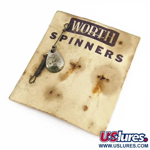 Worth Spinner #0 Cucharilla, Níquel, 0,5 g, Hoja estampada, #24488