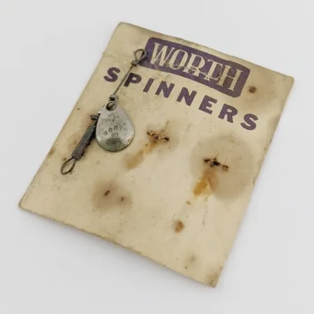 Worth Spinner #0 Cucharilla, Níquel, 0,5 g, Hoja estampada, #24488