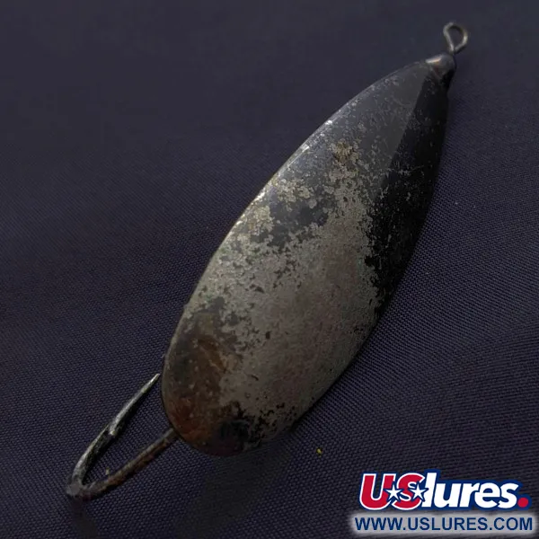 Johnson Silver Minnow Weedless, Negro, 21g, Anti-enganche, #24489