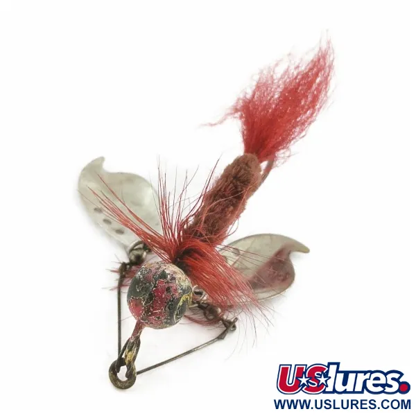 Jamison Shannon Twin Spinner, Níquel/Rojo, 10 g, #24491