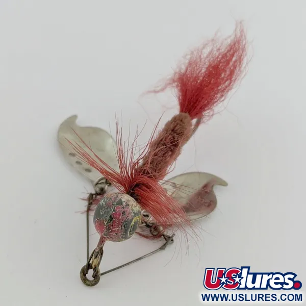 Jamison Shannon Twin Spinner, Níquel/Rojo, 10 g, #24491