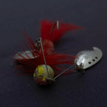 Jamison Shannon Twin Spinner, Níquel/Rojo, 10 g, #24491
