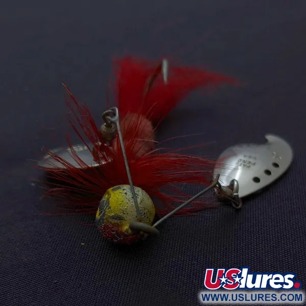 Jamison Shannon Twin Spinner, Níquel/Rojo, 10 g, #24491
