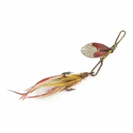 G.M. Skinner 1 Cucharilla, níquel/rojo, 3,5 g, estriada, #24500