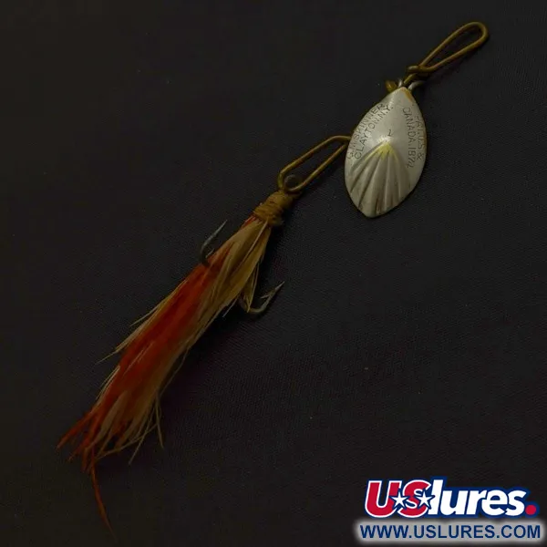 G.M. Skinner 1 Cucharilla, níquel/rojo, 3,5 g, estriada, #24500