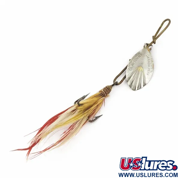 G.M. Skinner 1 Cucharilla, níquel/rojo, 3,5 g, estriada, #24500