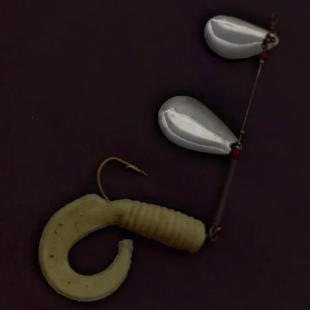 Worth Double Blade Spinner, Níquel, 5 g, Cola Rizada, #24502