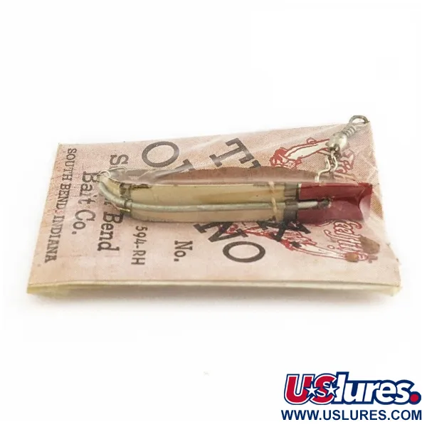 South Bend Trix-Oreno 594 Señuelo mosca, Plata/Rojo, 2 g, #24506