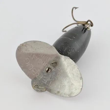 Arbogast Jitterbug Señuelo superficie, Negro, 4 g, Babero metal, #24507