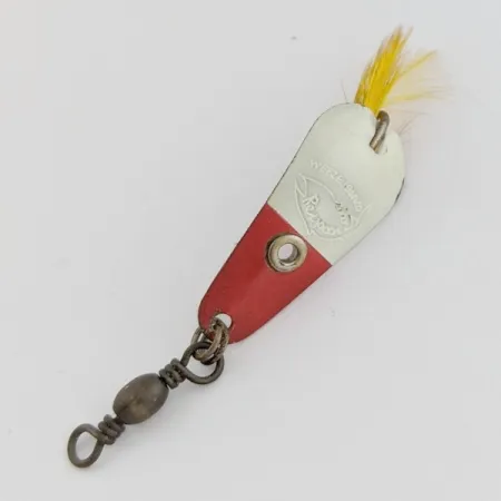 Rex Spoon Weezel cucharilla, rojo/blanco, 1,7 g, plumas, #24517