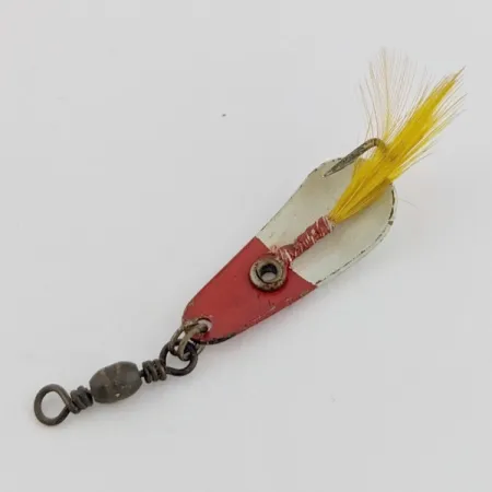 Rex Spoon Weezel cucharilla, rojo/blanco, 1,7 g, plumas, #24517