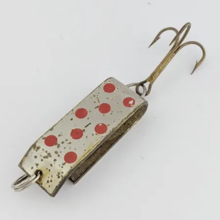 Jake's Lures Lil Jake Cucharilla, Níquel/Rojo, 9 g, Cuerpo Plegado, #24520