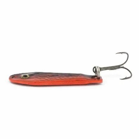 Renosky Bloody Jig Spoon, rojo/negro, 12 g, escamado, #24581