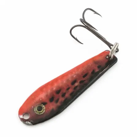 Renosky Bloody Jig Spoon, rojo/negro, 12 g, escamado, #24581